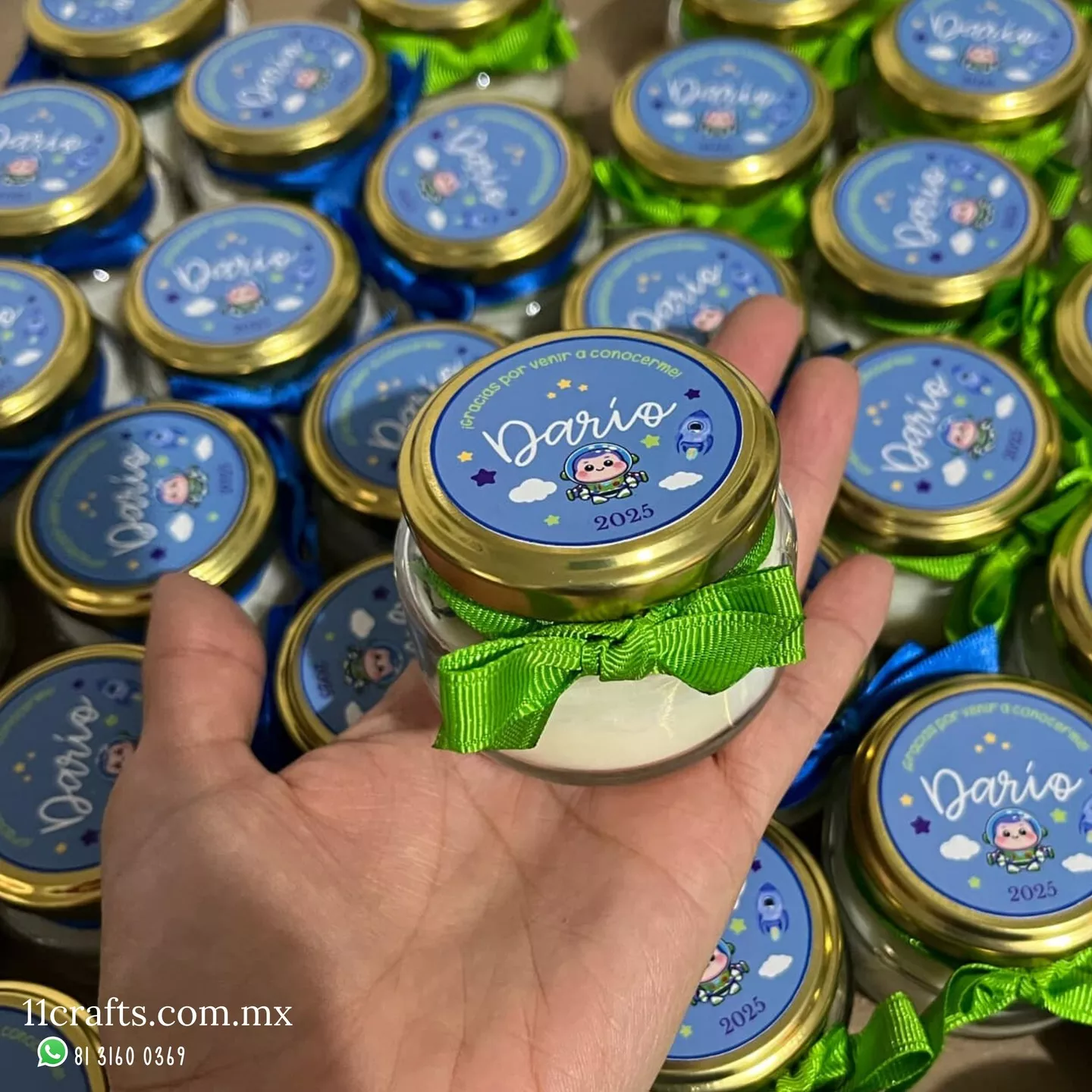 Velas aromáticas personalizadas elegantes para bodas y eventos especiales